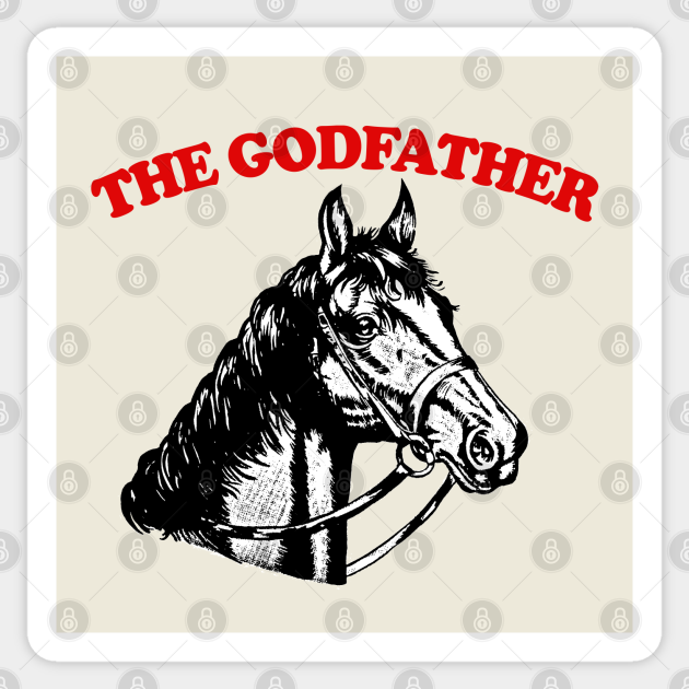 The Godfather / Horse Head Movie Fan Gift - The Godfather - Sticker